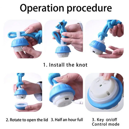 Smart Automatic Moving Ball Squeaky Dog Toy with Motion Sensor Compact Dog Ball USB Charging Interactive Rolling Pet Toy