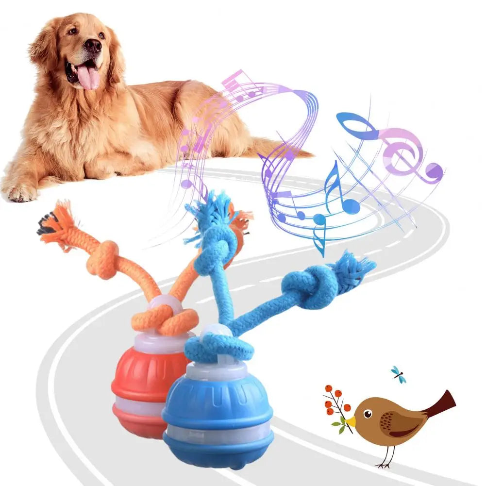 Smart Automatic Moving Ball Squeaky Dog Toy with Motion Sensor Compact Dog Ball USB Charging Interactive Rolling Pet Toy