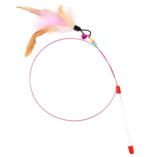 Feather Bell Cat Toy Neck Collar for Self-Entertainment Pet Supplies New Hot Product Cat Teaser Collar